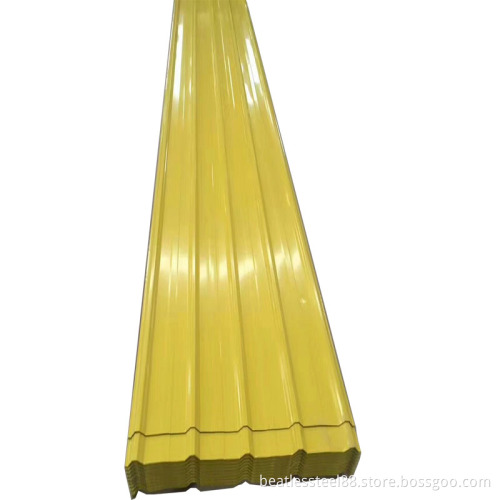 PPGI color galvanized corrugated steel sheet